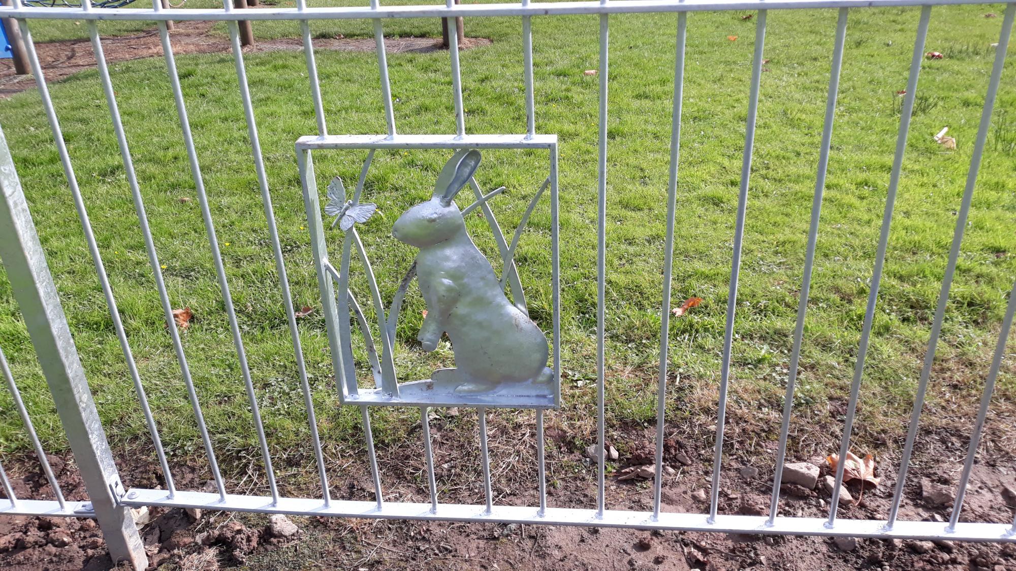 fence with animal design