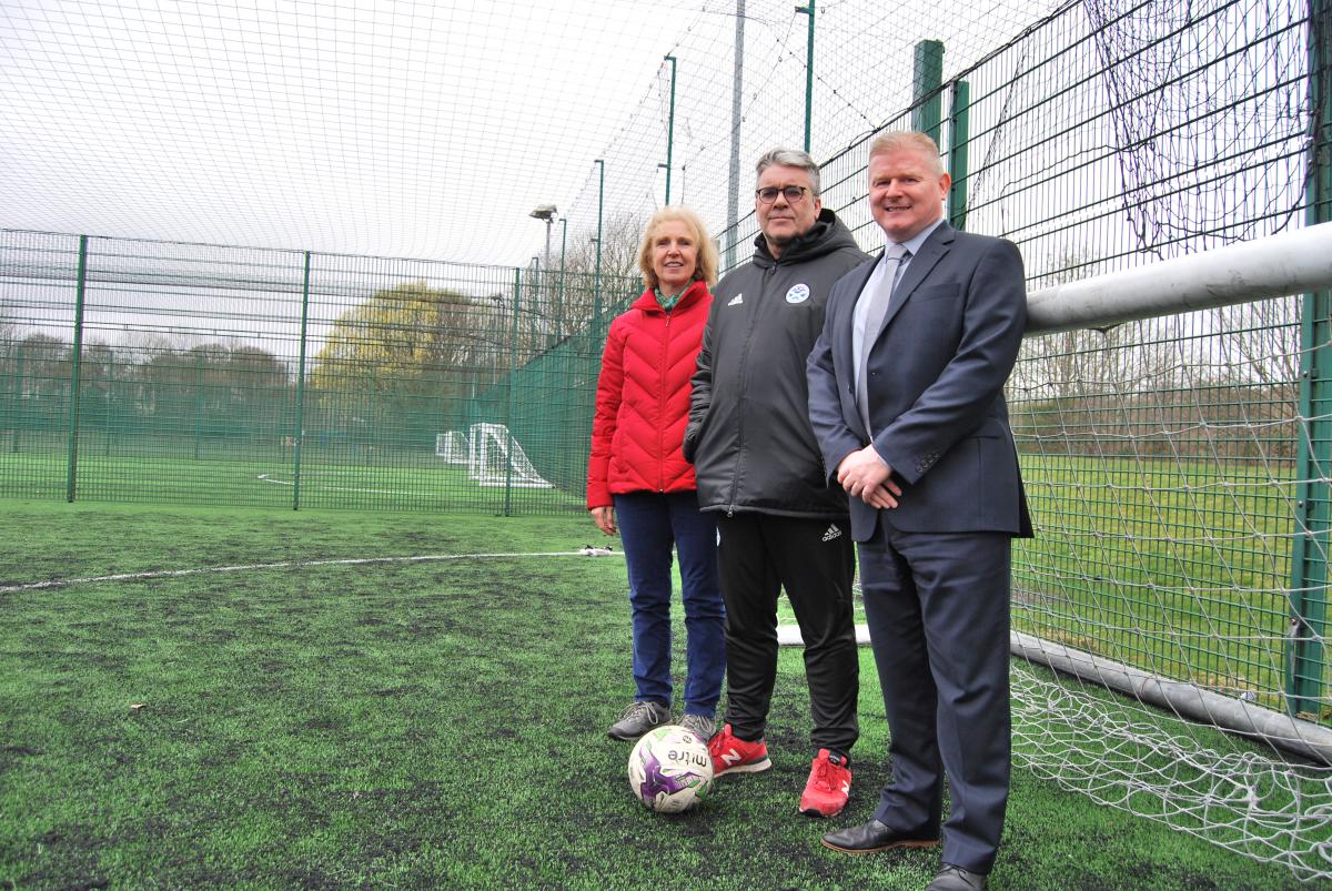 * Pictured (from left) are Cllr Susan Murray, Ian McCall and Mark Grant - General Manager, EDLC Trust.