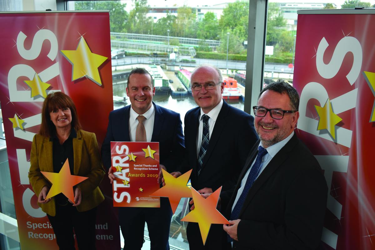 Employees and Councillors at Stars banner