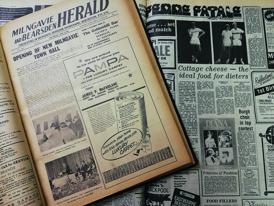 copies of newspaper articles