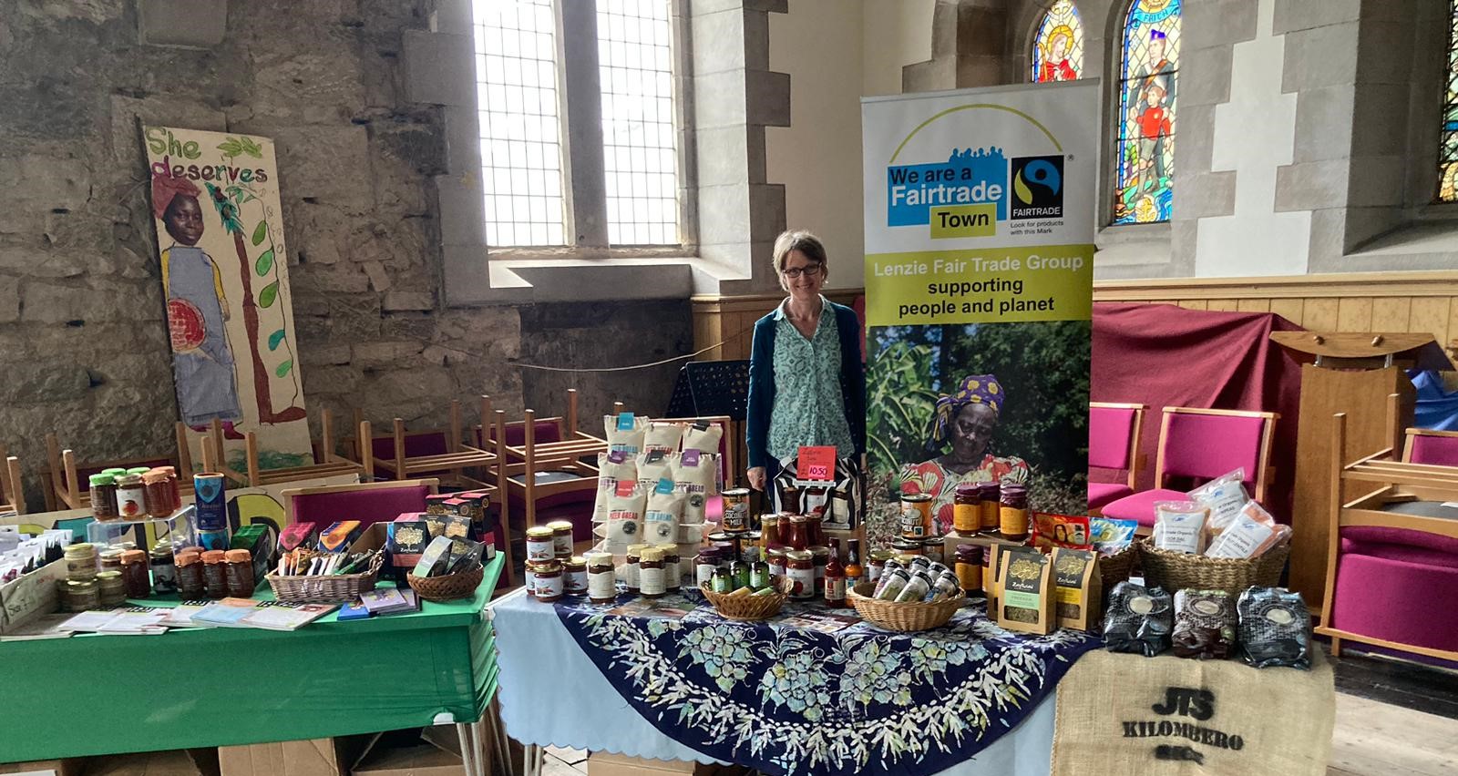 a well stocked Fairtrade stall