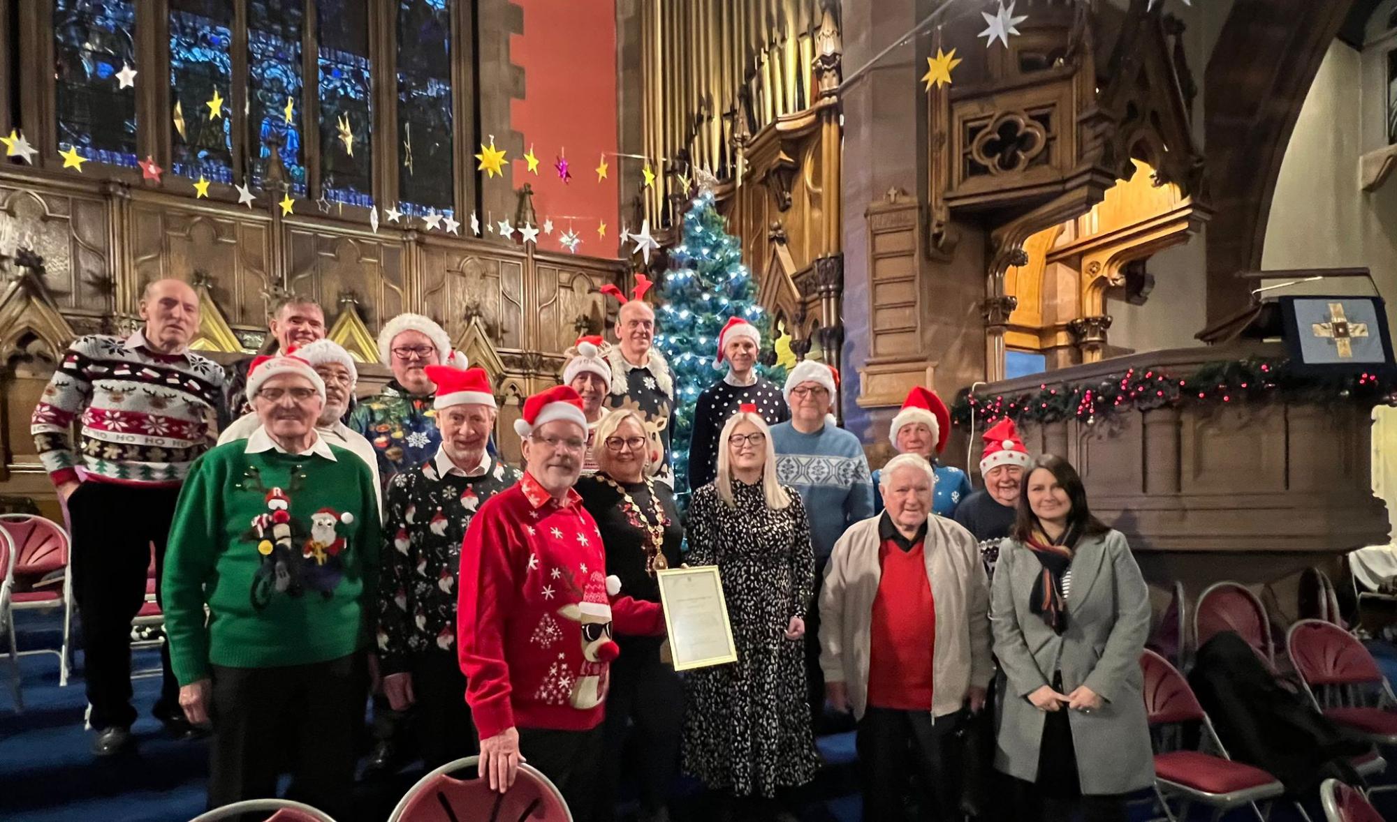 Kirkintilloch Male Voice Choir with guests in St. Mary's Parish Church