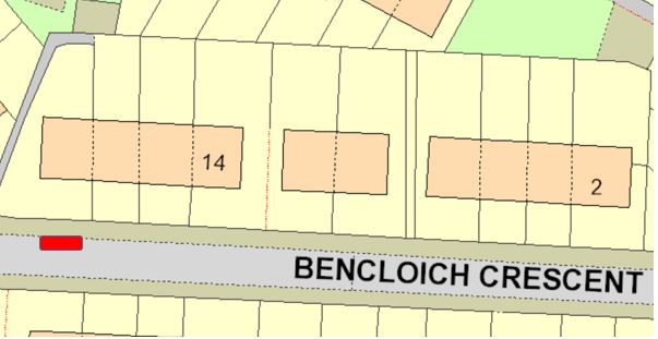 Bencloich Cresc street map