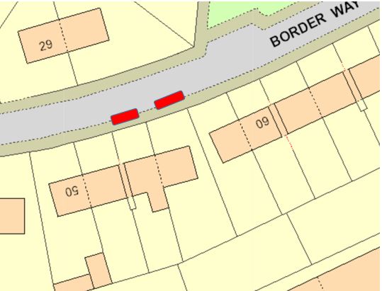 Border Way street map