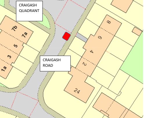Craigash Rd street map