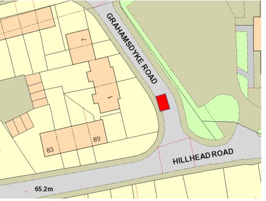 Hillhead Road street map