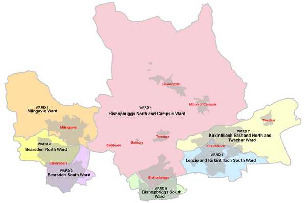 East Dunbartonshire Council Wards