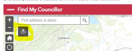 Find my Councillor map guidance