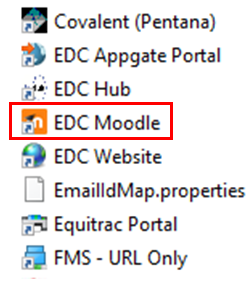 EDC Moodle app icon