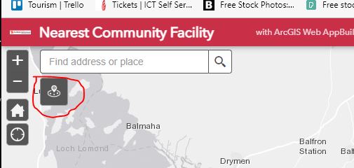 Add postcode to venue map to find nearst community facilikty