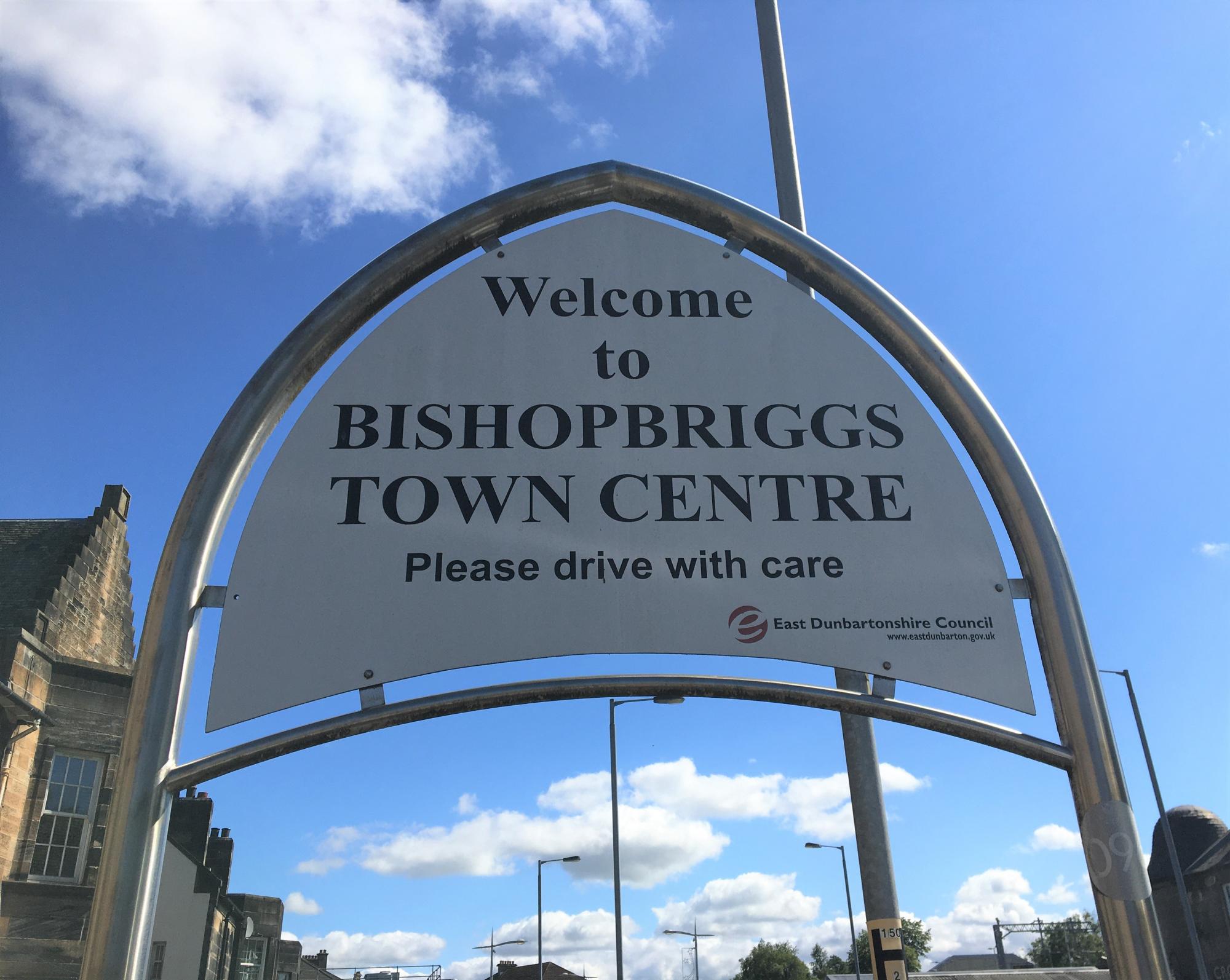 Bishopbriggs welcome sign