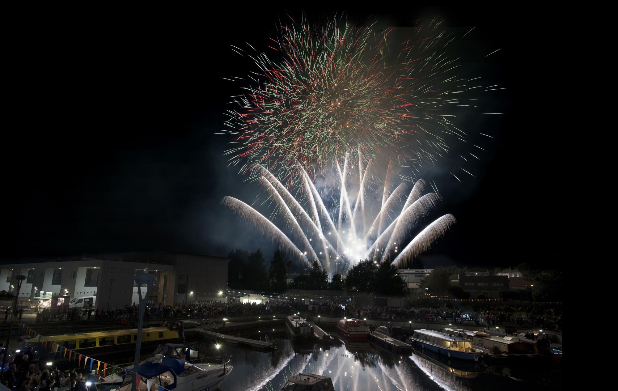 Fireworks at Kirkintilloch Canal Festival