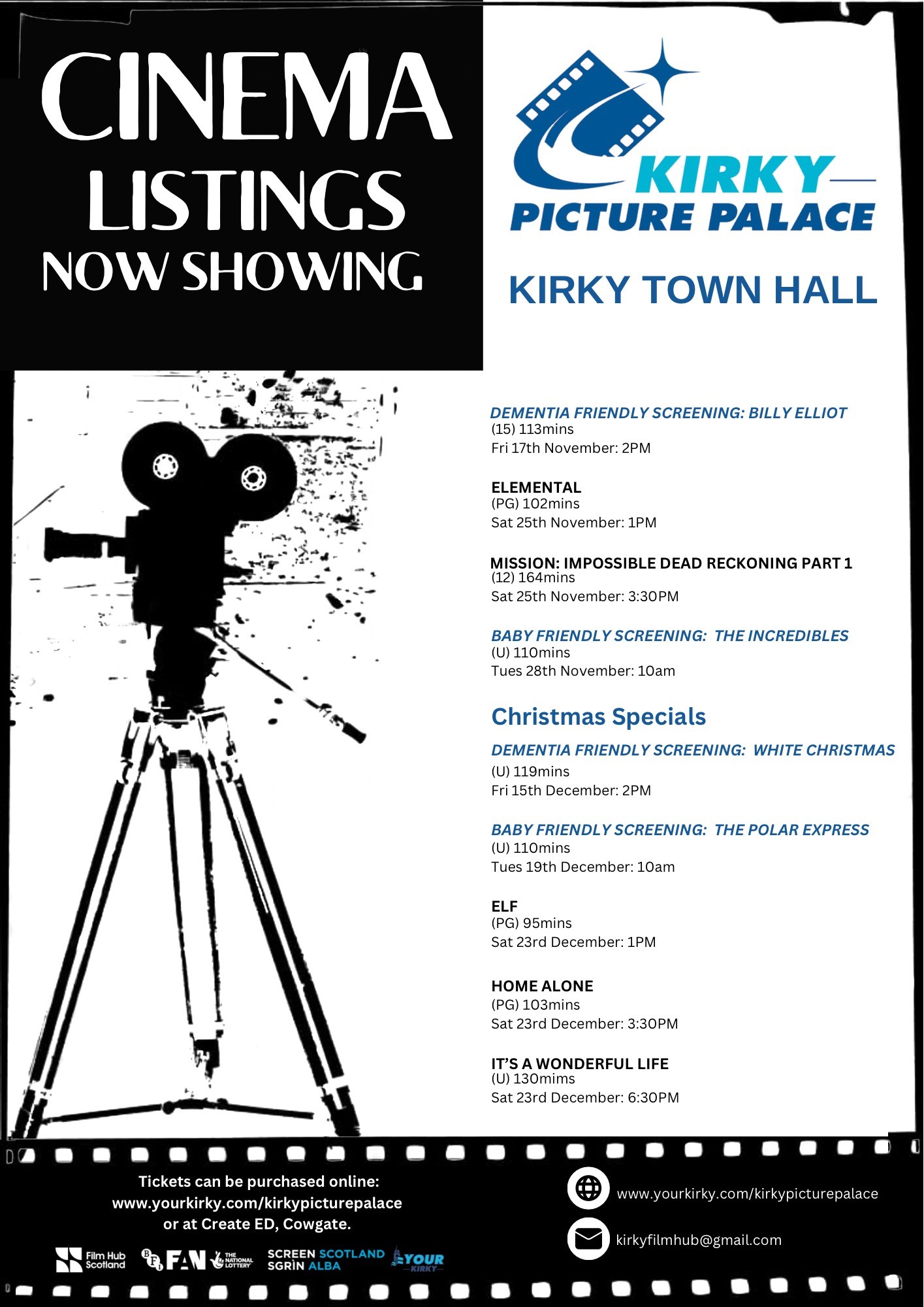 Poster for Kirky Picture Palace - see article for details