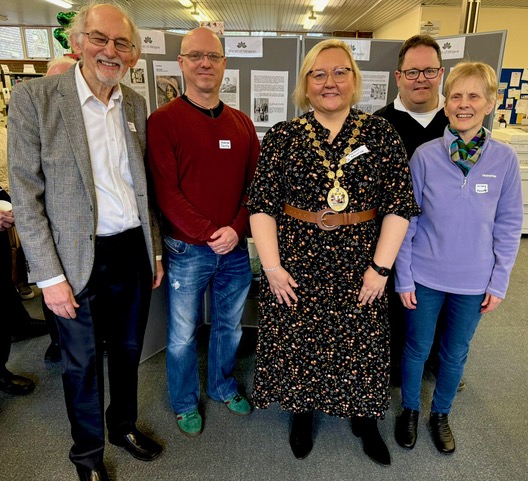 Provost Renwick is pictured with members of the Milngavie Heritage Centre Group