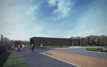 Digital drawing of Kirkintilloch Community Sports Complex