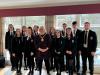 Provost Renwick with the St. Ninian’s HS choir
