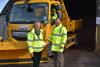 Image of gritter and council staff