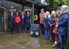 Family and friends of Sean McMenemy with the new defibrillator