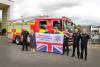  Provost Gillian Renwick with local Fire and Rescue Service Officers