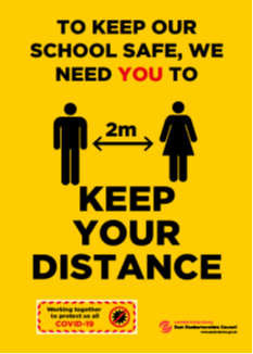 social distance poster